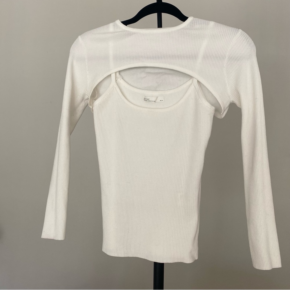 Oak + Fort two-piece sweater top